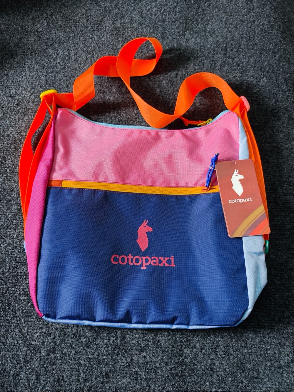 Cotopaxi Del Día Taal Colorblock Pink & Blue 16L Crossbody Bag NWT